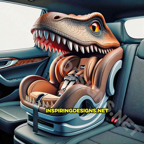 These Dinosaur Shaped Car Seats Will Make Your Kids Love Car Rides! Dinosaur Car, Car Rides, Love Car, Car Ride, Heart For Kids, My Dream Car, Shades Of Red, T Rex, Car Seat