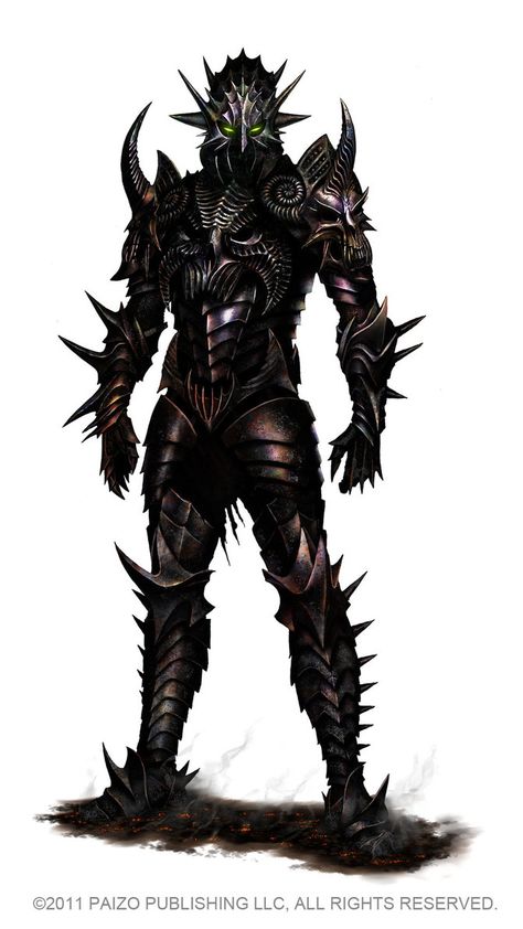 Potential dark spiked armor Pathfinder Bestiary, Spiked Armor, Dragon Rpg, Creature Drawings, Fantasy Images, Dnd Art, Fantasy Armor, Monster Art, Fantasy Illustration