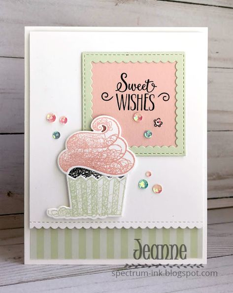 Cupcake Birthday Cards Handmade, Cupcake Cards Handmade, Hello Cupcake Stampin Up Cards, Birthday Cake Cards Handmade, Stampin Up Birthday Cards For Kids, Birthday Cards For Girls Kids, Stampinup Birthday Cards, Su Birthday Cards, Stampin Up Birthday Cards For Women