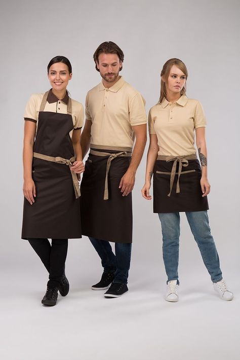 Waiter Uniform Design, Barista Uniform, Barista Outfits, Chef Dress, Cafe Uniform, Nanny Outfit, Waitress Uniform, Salon Uniform, Waiter Uniform