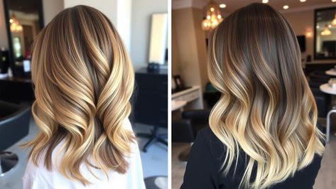 Difference Between Balayage And Ombre, Brown To Light Brown Ombre, Balayage Vs Ombre, Hair Coloring Techniques, Light Brown Ombre, Blonde Ends, Blonde Tips, Subtle Balayage, Coloring Techniques