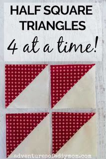 Half Square Triangles Tutorial, Half Square Triangle Quilts Pattern, Quilting Math, Triangle Quilt Pattern, Triangle Quilts, Quilt Tips, Half Square Triangle Quilts, Triangle Square, Pinwheel Quilt