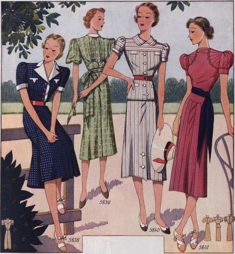 1938 Just For Fun, Historical Fashion, How To Wear