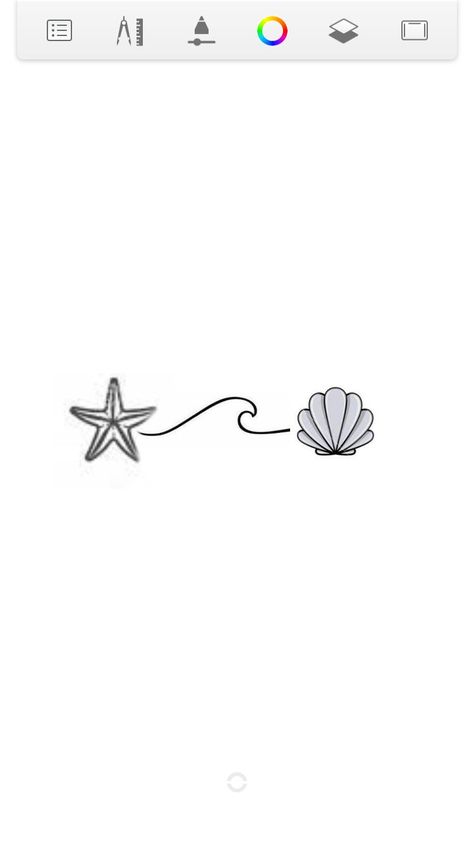 Seashell Starfish Tattoo, Delicate Shell Tattoo, Star Of The Sea Tattoo, Tattoo Ideas Beach, Sand Dollar Tattoo, Beach Inspired Tattoos, Beachy Tattoos, Starfish Tattoo, Pineapple Tattoo