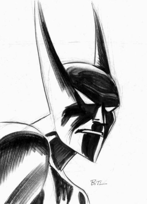 Bruce Timm // Batman Beyond Batman Beyond Art, Batman Beyond Terry, Batman Sketch, Night Wing, Wing Art, Batman Drawing, Harvey Dent, Comic Book Art Style, I Am Batman