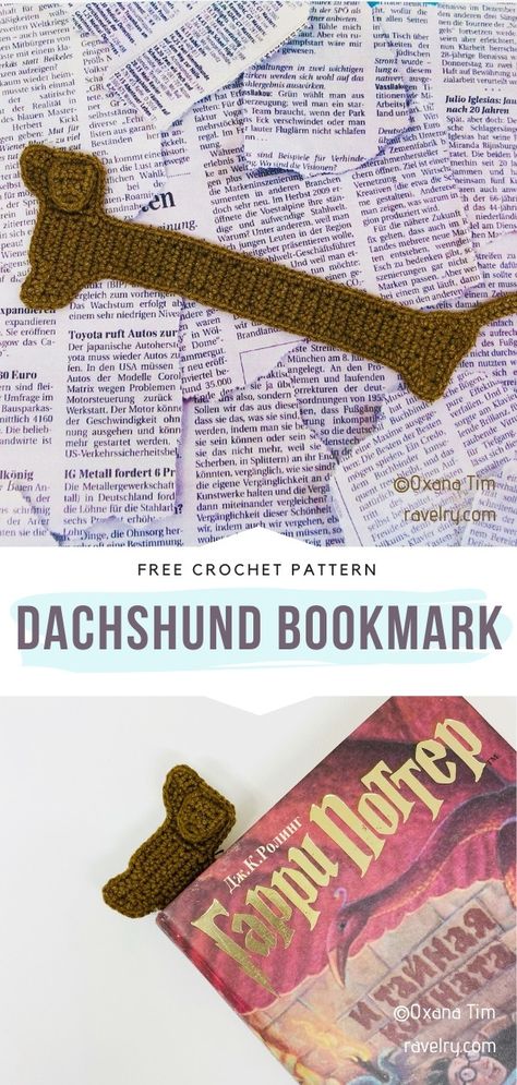 Crochet Floral Bookmark Pattern, Knitting Bookmarks Free Patterns, Daschund Crochet Bookmark Pattern, Dachshund Crochet Bookmark, Bookmark Sleeve Template, Dachshund Bookmark Crochet Free Pattern, Cute Crochet Applique Patterns Free, Crochet Dog Bookmarks Free Patterns, Bookmark Knitting Pattern Free