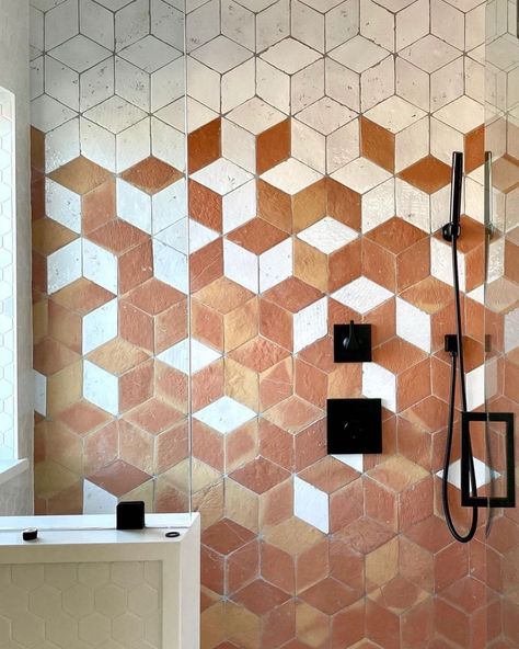 Clay Imports Handcrafted Tile on Instagram: “As a BIPOC-owned and operated company, we believe there is so much beauty in diversity and variation. Every handmade tile is unique, no…” Bathroom Feature Wall, Clay Imports, Earth Bag Homes, Handcrafted Tile, Great Bathrooms, Handmade Tile, Patio Flooring, Entryway Wall, Terracotta Tiles