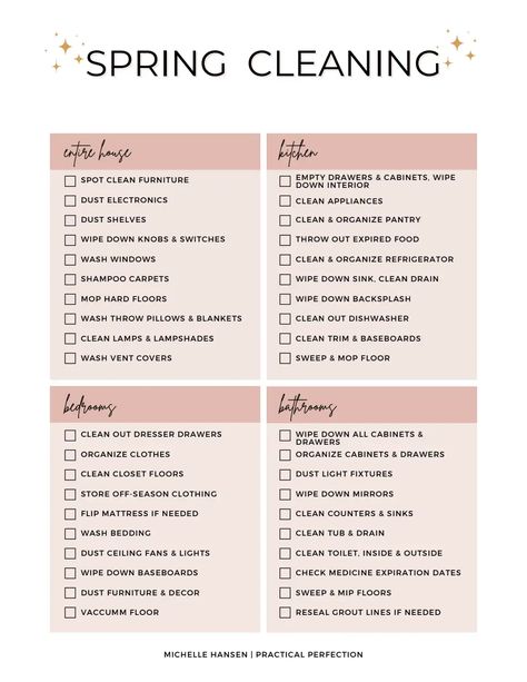 Spring Cleaning Checklist.pdf Cleaning Step By Step, Cleaning Checklist Template, Spring Cleaning Checklist, Checklist Template, Todo List, Cleaning Checklist, Cleaning Schedule, Spring Cleaning, Home Organization