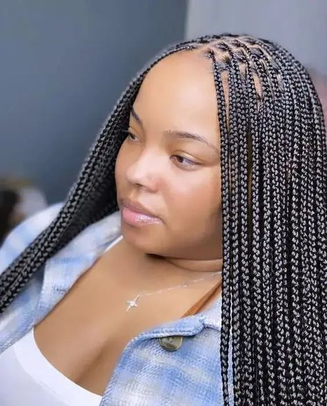 Small Box Braids: 37 Hair Inspos to Rock this Season Ghana Hairstyles, Style Knotless Braids, Small Box Braids Hairstyles, Small Knotless Braids, To Braids, 2022 Hairstyles, Small Knotless, Small Box Braids, Big Box Braids