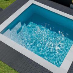 Small Square Pool, Mini Pool Ideas, Pool Ideas For Small Yards, Mini Swimming Pool, Ideas For Small Yards, Swimming Pool Kits, Kleiner Pool Design, Square Pool, Pools For Small Yards