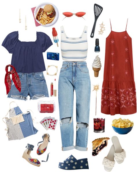 Outfits For A Bbq, Outdoor Bbq Outfit Ideas, Bbq Party Outfits, Memorial Day Outfit Women, Backyard Bbq Outfit Ideas, Bbq Outfit Ideas, Memorial Day Outfits, Summer Bbq Outfit, Bbq Outfit