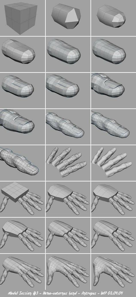 3d Hand Modeling, 3d Hand Reference, Blender 3d Modeling Tips, Blender Tutorial Models, Maya Tutorial Modeling, Maya 3d Modeling Ideas, Maya 3d Modeling Tutorials, Male Character Model Sheet, 3d Modeling Aesthetic