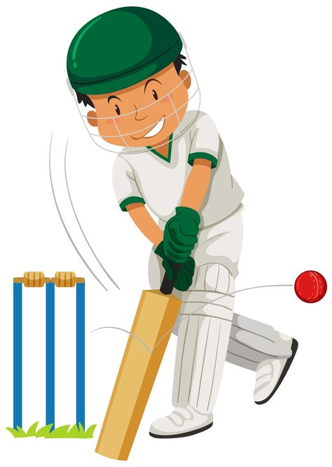 Download the Man player playing cricket 371663 royalty-free Vector from Vecteezy for your project and explore over a million other vectors, icons and clipart graphics! Cricket Images Pictures, Cricket Cartoon, Cricket Drawing, Cricket Theme Cake, About Cricket, Playing Cricket, Cricket Logo, Muslimah Photography, Cricket Games