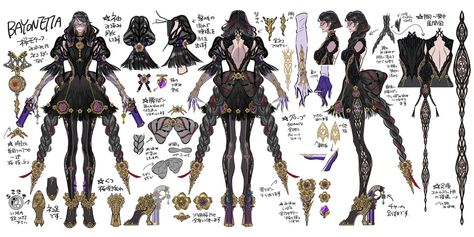 Bayonetta 3, Hideki Kamiya, Fire Designs, Character Sheet, Character Modeling, Best Artist, Game Character, Character Design Inspiration, Character Concept