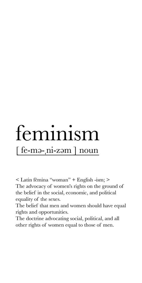 Feminism Definition, Feminism Art, Feminism Quotes, Feminist Af, Dictionary Definitions, Iphone Xs Case, Intersectional Feminism, Feminist Quotes, Xs Case