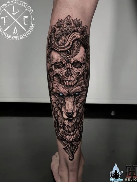 Fonts Tattoo, Small Neck Tattoos, Tattoo Moon, Skull Sleeve Tattoos, Skull Sleeve, Half Sleeve Tattoos For Guys, Leg Tattoo Men, Full Sleeve Tattoos, Calf Tattoo