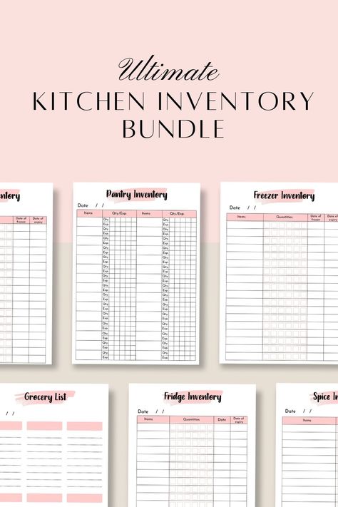 #Fridge_Inventory #Pantry_Freezer #Mom_Organization #Food_Inventory Fridge Inventory, Busy Mom Planner, Pantry Freezer, Mom Organization, Food Inventory, Freezer Inventory, Inventory Printable, Kitchen Inventory, Pantry Inventory