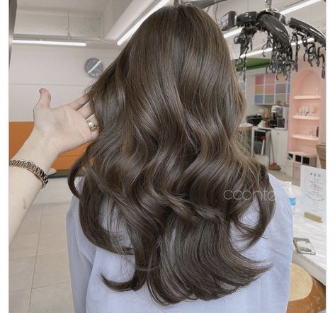 Asian Brown Balayage Straight, Ash Hair Color Highlights, Chocolate Greige Hair, Medium Brown Ash Hair, Olive Beige Hair Color, Deep Ash Brown Hair, Medium Neutral Brown Hair, Low Balayage, Neutral Brown Hair Color