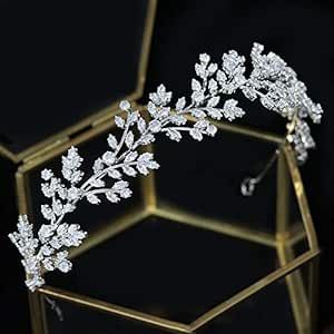 Jorsnovs Fashion Bridal Headpieces for Wedding Bride Hair Accessories Cubic Zirconia Headbands for Women CZ Birthday Gifts Bridal Headwear, Wedding Bride Jewelry, Bride Headband, Bride Headpiece, Headpiece Hairstyles, Bride Hair Accessories, Bride Accessories, Wedding Bridal Jewellery, Rhinestone Wedding