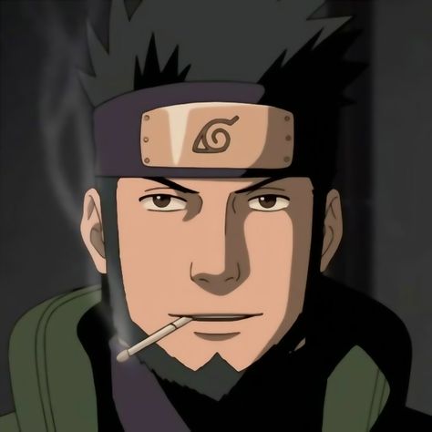 Anime: Naruto Shippuden Naruto Shippuden Shikamaru, Naruto Characters Icon, Tattoos With Initials, Asuma Naruto, Naruto Asuma, Airplane Drawings, Asuma Sarutobi, Naruto Shikamaru, Naruto 1