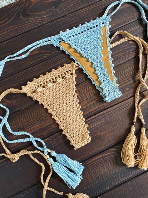 Crochet Beach Wear, Crochet Boho Bag, Crochet Bathing Suits, Bikinis Crochet, Crochet Bra, Crochet Swimwear, Crochet Fashion Patterns, Crochet Basics, Summer Crochet