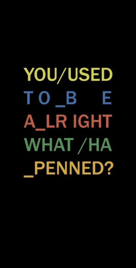 Radiohead Lockscreen, Radiohead Wallpaper, Radiohead Tattoo, Radiohead In Rainbows, Radiohead Poster, Radiohead Albums, I Dont Belong Here, Phrase Tattoos, Get A Life