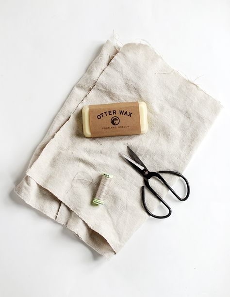 DIY Waxed Canvas @themerrythought Waxed Canvas Diy, Diy Wax, Diy Leather Bag, Cork Fabric, Wallet Pattern, Product Ideas, Mason Jar Crafts, Diy Couture, Waxed Canvas