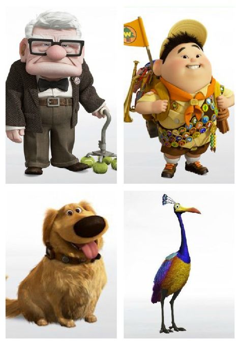 Up! Dog From Up, Movie Up, Up Characters, Up Characters Pixar, Doug From Up, Up Movie, Up Movie Characters, Disfraz Up, Dorm Themes