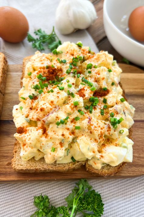 Carla Hall Egg Salad Recipe, Ultimate Egg Salad Sandwich, Best Ever Egg Salad Recipe, Skinnytaste Egg Salad, Egg Salad With Yogurt, Egg Salad Recipes Best, Good Egg Salad Recipe, Egg Salad On Toast, Deviled Eggs Sandwich