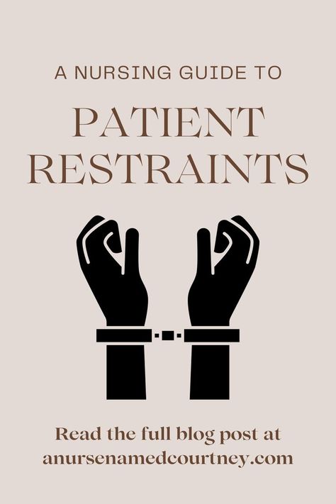 Every nurse will likely come across restrains in their career, so let's go over what restraints are, the various types, and their proper use! . . . #Restraints #Nurse #NCLEX #NewGrad #NewGradNurse #NewGradRN #Nursing #RN #BSN #NursingSchool #NursingStudents #NurseCourtney #anursenamedcourtney #NursingBlog #NurseLife #Nurses #NursingCareer Nurse Meaning, Nclex Prep, New Grad Nurse, Mental Health Nursing, Medical School Inspiration, Patient Education, Nursing Tips, Nursing Career, School Inspiration