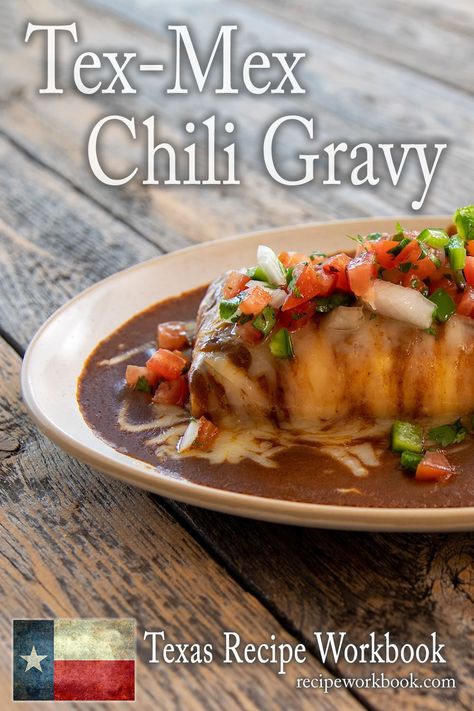 Tex Mex Chili Gravy Enchilada Sauce, Mexican Brown Gravy Enchilada Sauce, Chili Gravy For Enchiladas, Red Chili Enchilada Sauce, Enchilada Chili Gravy, Tex Mex Enchilada Sauce, Texmex Enchilada Sauce, Brown Gravy Enchiladas, Beef Enchiladas With Brown Gravy