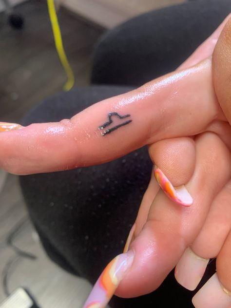 Libra Finger Tattoo, Between Finger Tattoo, Tattoo On Finger, Libra Tattoo, Finger Tattoo, Tattoo Inspo, Finger Tattoos, Tattoo On, My Vibe