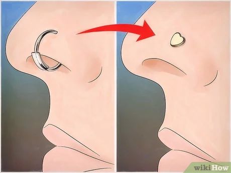 How to Remove a Nose Ring: 14 Steps (with Pictures) - wikiHow Nasal Piercing, Pierce Nose, Nose Ring Sizes, Nostril Ring, How To Wear Rings, Nose Rings, Shape Of You, Nose Piercing, Make Sure