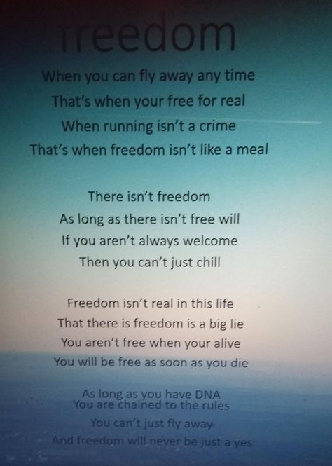 a poem about freedom, made by Marit Hes Freedom Poems Poetry, Poems About Freedom, Freedom Poems, Lines On Independence Day, Rhyming Quotes, English Poems For Kids, English Poems, Nature Poem, Meaningful Poems