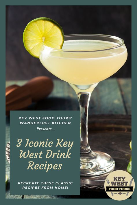 Lime Juice Recipes, Lime Martini, Key West Food, Key Lime Martini, Umbrella Drinks, Vodka Mixed Drinks, Lime Drinks, Famous Drinks, Mango Mojito