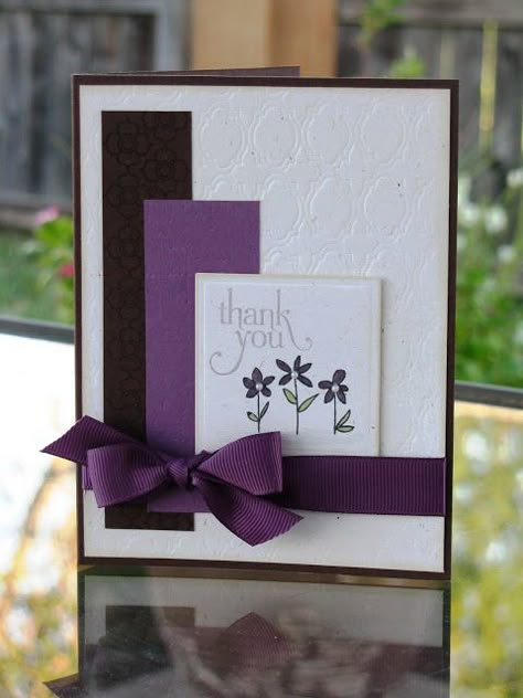 Pretty "Thank You" Card...Amy Kolling - Stamp-N-Paradise. Bestie Friends, Making Greeting Cards, Embossed Cards, Stamping Up Cards, Get Well Cards, E Card, Nov 2, Pretty Cards, Handmade Birthday Cards