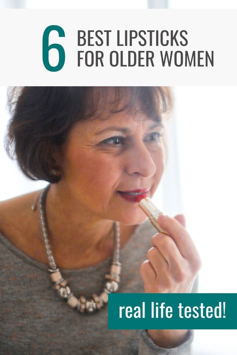 Are you looking for the perfect lipstick that older women can wear with confidence? If you're over 40, 50, or even 60 and looking for the ultimate lipstick, I've got you covered. I personally tested all the top lipstick brands to find the very best lipsticks for older women! Lipstick For Over 60 Older Women, Lipstick That Stays On All Day, What Color Lipstick Should I Wear, How To Choose Lipstick Color, Make Up Over 60 Older Women Beauty Tips, Lipstick Styles, Best Stay On Lipstick, Natural Lipstick Shades, Raspberry Lipstick