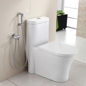 Bidet Sprayer Bathroom, Toilet Bidet Spray, Bidets In Bathrooms, Accessible Bathroom Design, Small Modern House Plans, White Toilet, Bidet Bathroom, Accessible Bathroom, Bidet Sprayer