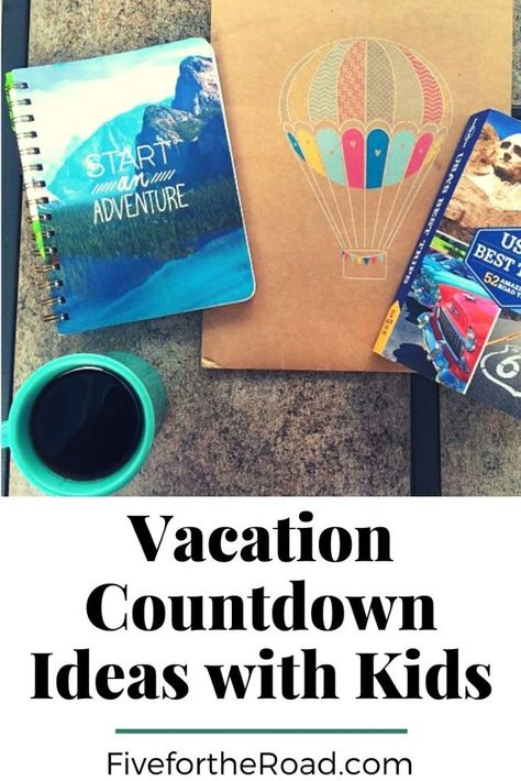 Are you planning a family vacation? Check out these vacation countdown ideas with kids that will make everyone excited for your next family trip! Learn more at FivefortheRoad.com! Vacation Countdown Ideas, Trip Countdown, Vacation Calendar, Countdown Ideas, Map Brochures, Vacation Countdown, Summer Vacation Destinations, Best Weekend Getaways, Family Vacay