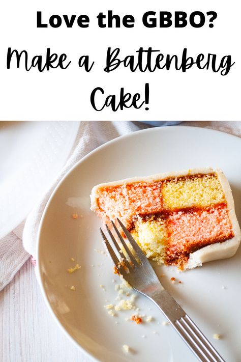 Homemade Marzipan, Gbbo Recipes, Battenberg Cake, Jam Homemade, The Great British Baking Show, British Bake Off Recipes, British Cake, Great British Baking Show, Checkerboard Cake