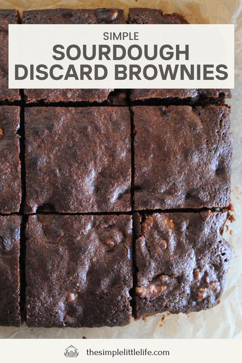 This delicious, fudgy chocolate brownie recipe a great way to use up some of your sourdough discard! The sourdough discard creates a deliciously balanced tangy flavour in the brownie that is rich, but not too sweet (unlike regular brownies). These easy sourdough brownies call for cocoa powder instead of chocolate to create a rich chocolate flavor. Sourdough Discard Brownies Cocoa Powder, Quince Paste Recipe, Sourdough Discard Brownies, Discard Brownies, Regular Brownies, Sourdough Brownies, Simple Sourdough, Canned Plums, Recipe Using Sourdough Starter