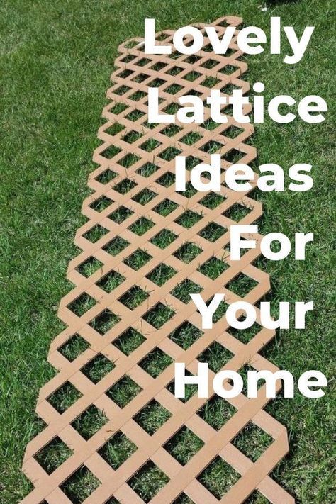 Copy One Of These Lovely Lattice Ideas For Your Home Lattice Ideas, Diy Lattice, Hometalk Diy, Diy Blanket Ladder, Dekor Diy, Woodworking Plans Diy, Inspire Me Home Decor, Christmas Projects Diy, Garden Path