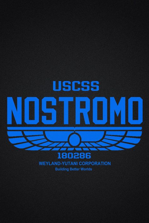 USCSS Nostromo Logo Aliens Movie Art, Nostromo Alien, Funny Cartoon Photos, Blade Runner Poster, I'm A Writer, Giger Alien, Alien 1979, Alien Artwork, Arte Alien