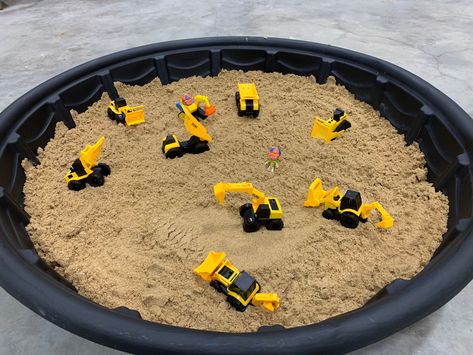 Construction Party Sand Pit, Blow Up Pool, Sand Pit, Health Activities, Construction Birthday Parties, Construction Party, Construction Birthday, Boys Birthday, Party Activities