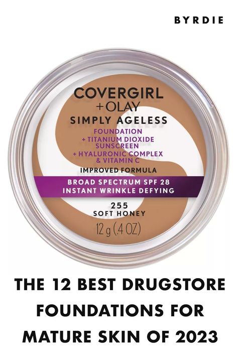 Best Foundations for Mature Skin Cream Foundation Drugstore, Best Drugstore Foundation For Women Over 50, Cream Foundation For Aging Skin, Best Cc Cream Drugstore, Best Light Foundation, Best Walmart Makeup, Best Foundation For Wrinkles, Best Cream Foundation, Foundation For Older Skin