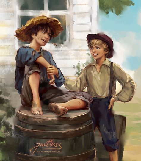 Huck Finn, Adventures Of Tom Sawyer, Story Books Illustrations, Adventures Of Huckleberry Finn, Huckleberry Finn, Big River, Tom Sawyer, Art Gallery Wallpaper, Pulp Art