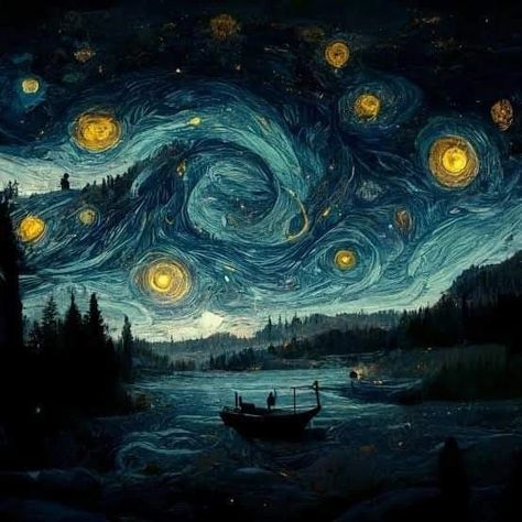 Zafer Çetin | Van Gogh | I dream my painting and I paint my dream. . . . . #vangogh #art #paint #night | Instagram Paint Night, Art Van, Van Gogh Paintings, Vincent Van, Moon Art, My Dream, Art Paint, Vincent Van Gogh, Art Sketchbook