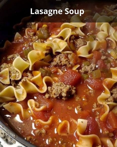 Mafalda Noodles, Lasagne Soup, Rainy Night, Warming Up, Chili Recipes, Soups And Stews, Stew, Soups, Noodles