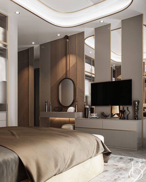 ELEGANCE AND LUXURY✨ :: Behance Luxury Condo Interior, Luxury Dresser, Pik 2, Designed Bedroom, Banquette Seating In Kitchen, Villa Project, Unique Bedroom Design, Plush Bedding, Architecture Set