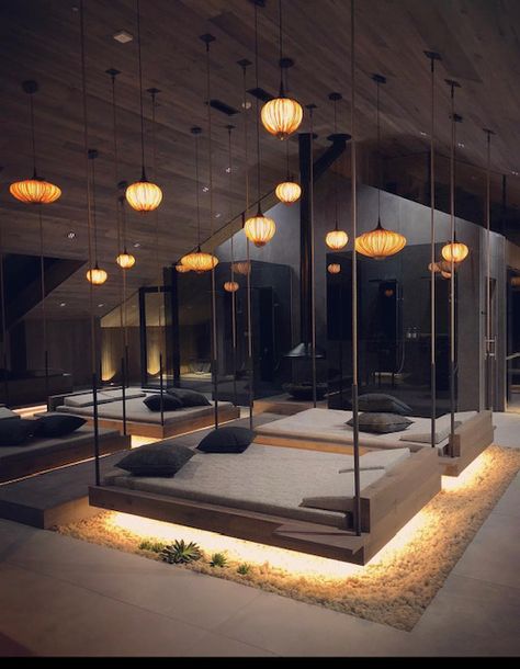 Floating Bed, Relaxation Room, Wellness Spa, Couch Bed, Led Light Bars, Bar Lighting, Seating Area, Floating, Spa